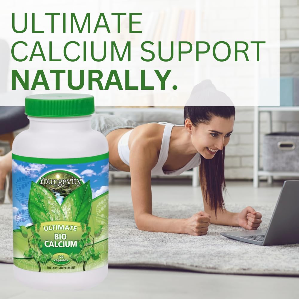 Youngevity Bio Calcium label front highlighting calcium, magnesium, and minerals.