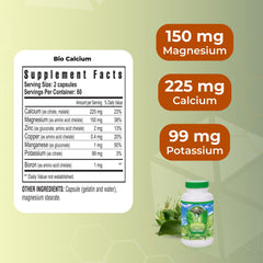 Youngevity Bio Calcium label highlights ingredients and quality standards for trust.