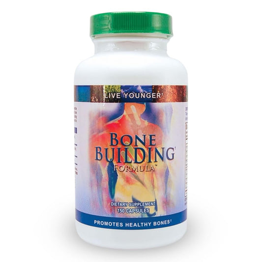 Youngevity Bone Building Formula capsules provide calcium and magnesium for daily bone support.