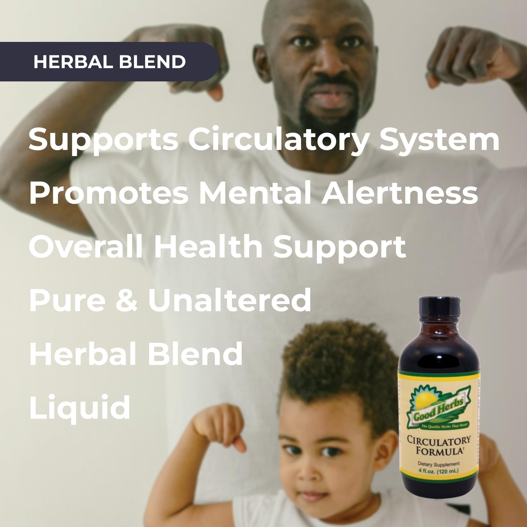 Pouring Youngevity Circulatory Formula capsules to illustrate easy dosing.
