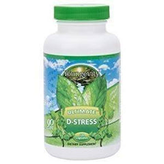 Youngevity D-Stress Ultimate bottle pour for a calming, immune-supportive daily routine.