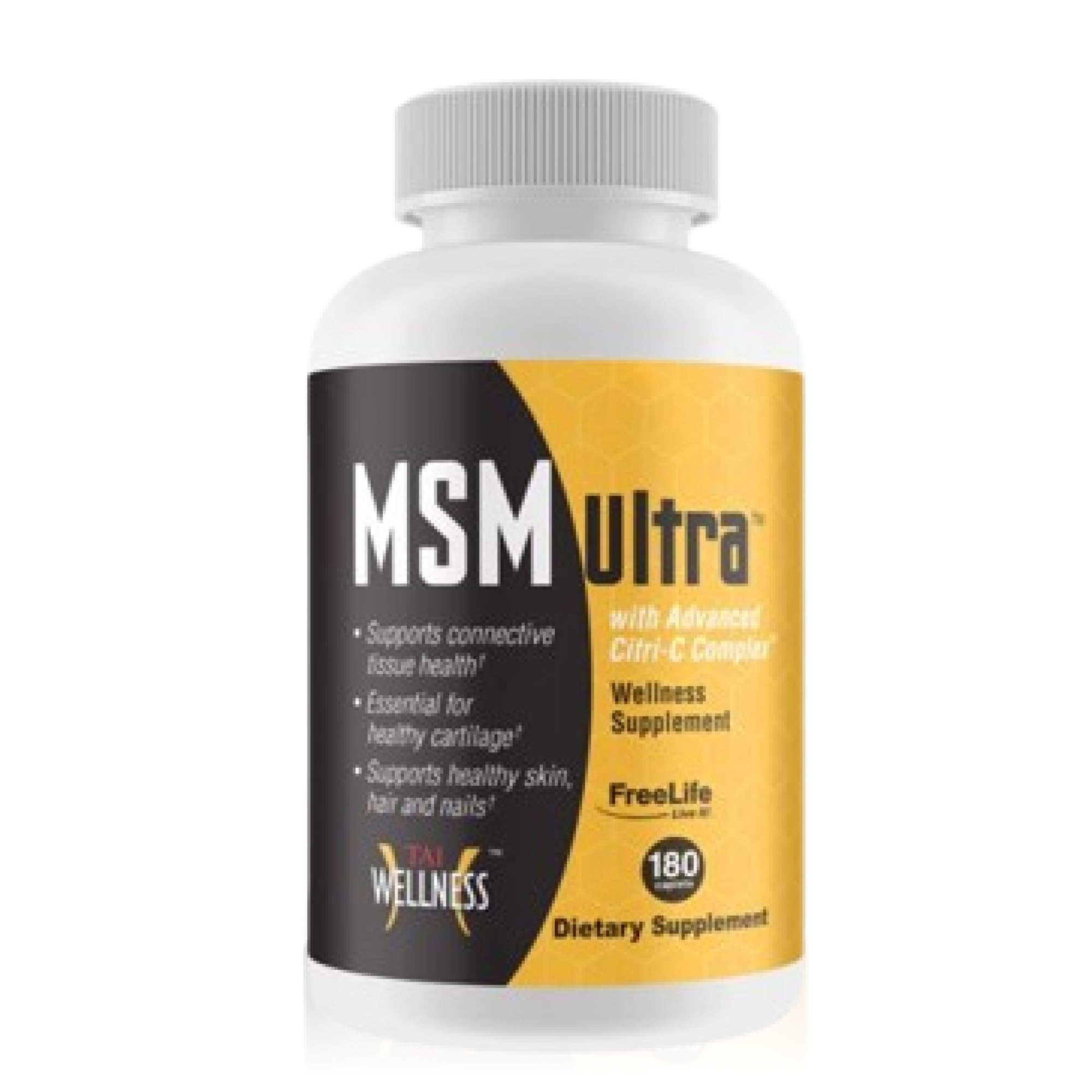 Youngevity Freelife MSM Ultra bottle front showing high-dose MSM formula