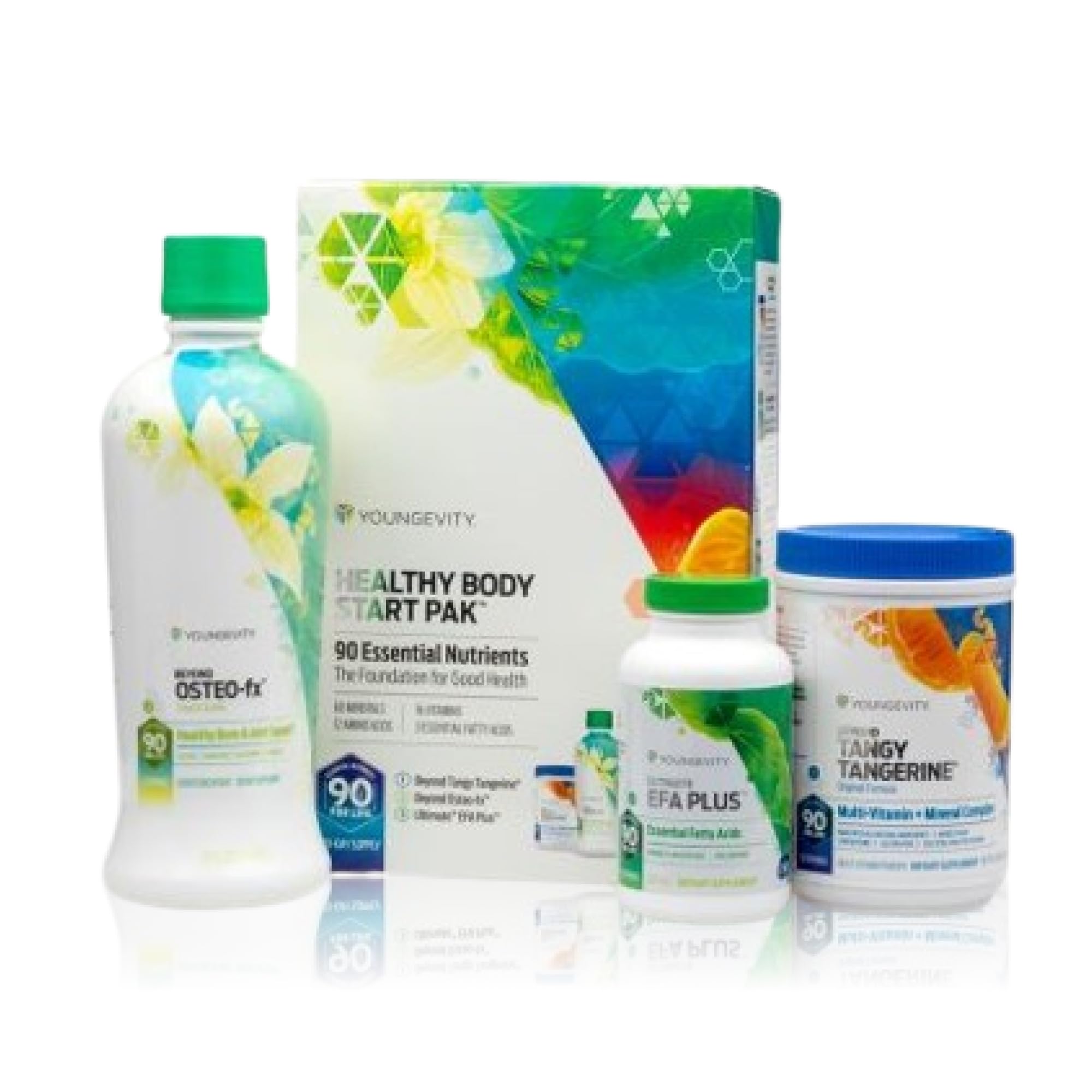 Youngevity Healthy Start Pak bottle front – a complete nutrient blend for daily wellness.