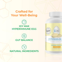 Ingredients panel on Youngevity i26 packaging notes non-GMO and gluten-free benefits