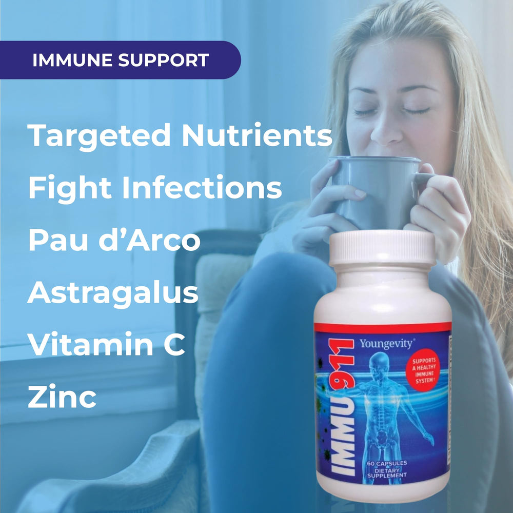 Youngevity Immu-911 pau-d-arco bark highlighting natural wellness support.