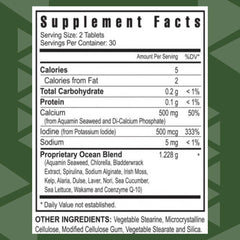 Youngevity Ocean's Gold label highlighting ocean-derived minerals and nutrients.