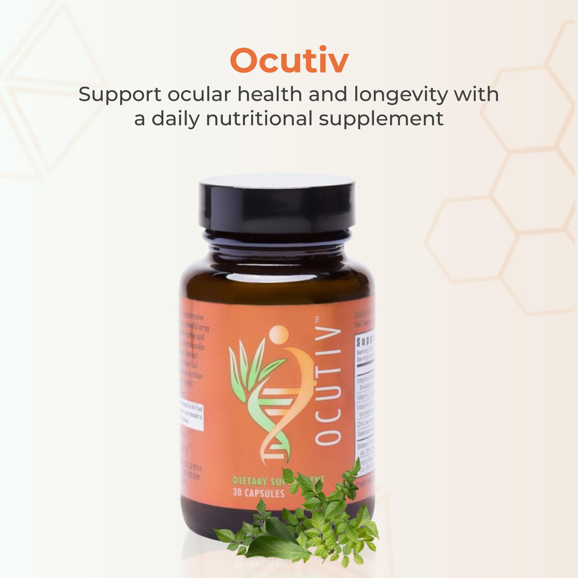 Youngevity Ocutiv capsules closeup for ocular wellness
