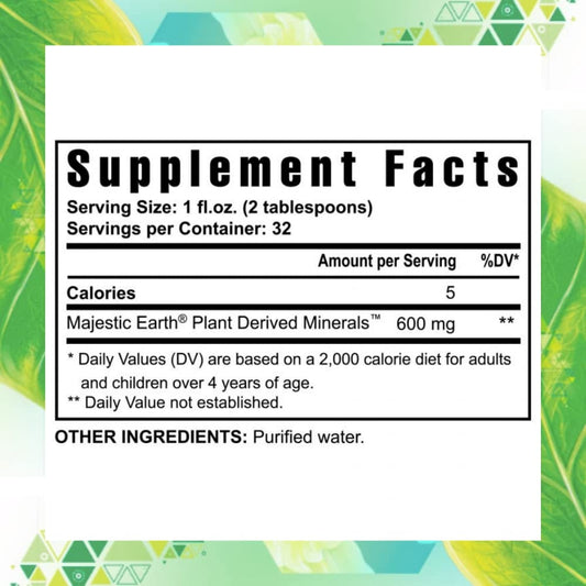 Pour action of Youngevity Plant Derived Liquid Minerals for easy daily mineral intake.