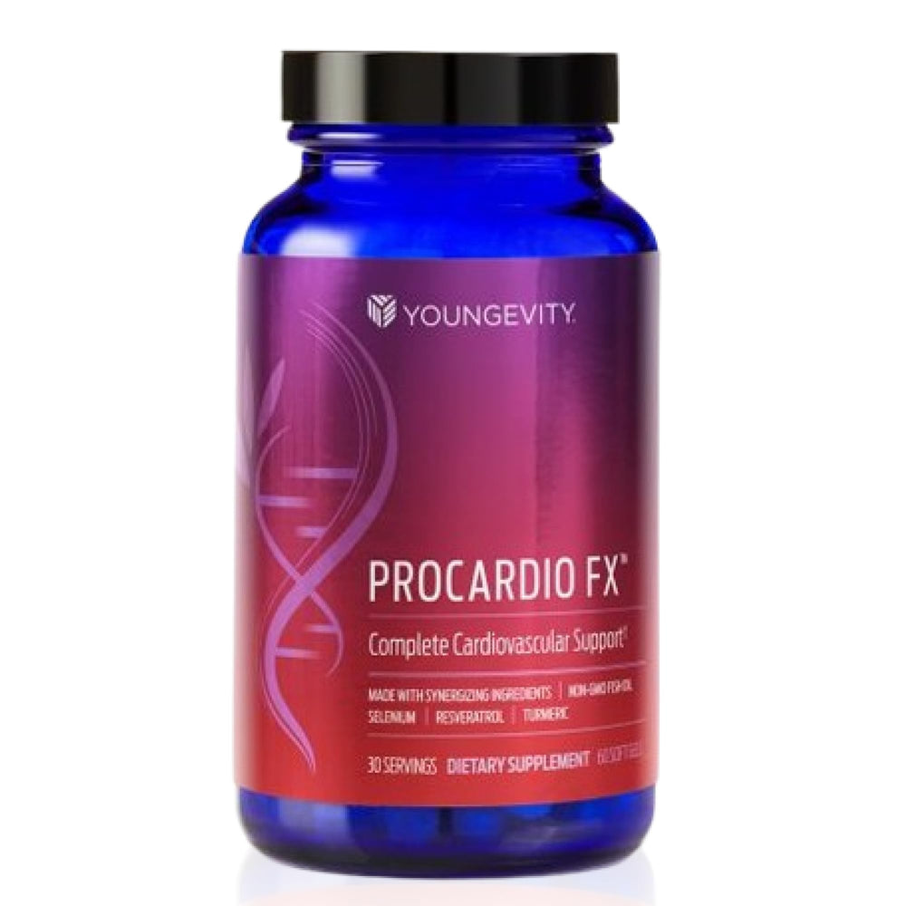 Youngevity ProCardio FX bottle front, ideal for daily wellness routines.