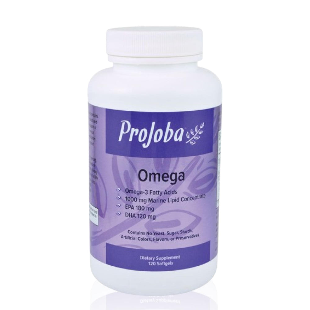 Youngevity Projoba Omega bottle front highlighting high-potency omega-3 for daily wellness.