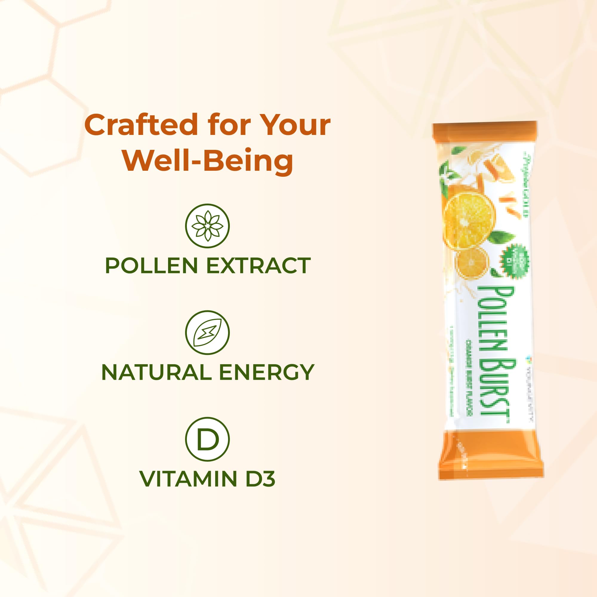 Youngevity ProJoba Pollen Burst ready-to-use packets promote steady daily energy.