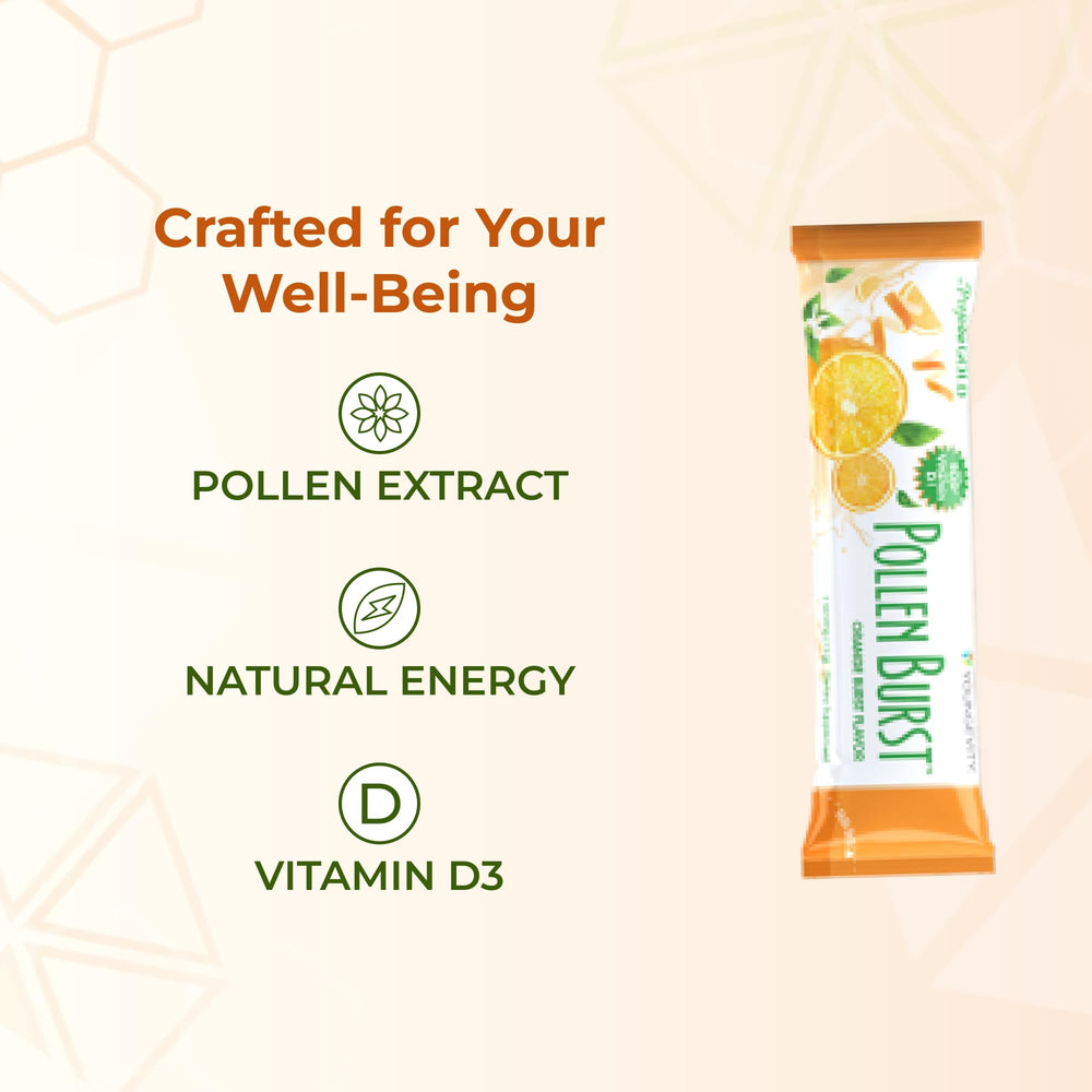 Youngevity ProJoba Pollen Burst ready-to-use packets promote steady daily energy.