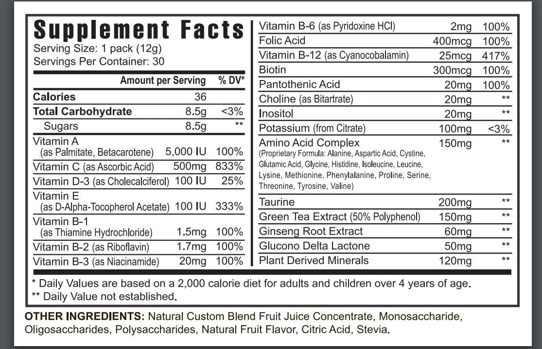 Youngevity Rebound FX On-The-Go Pouches Citrus Punch being poured for quick hydration