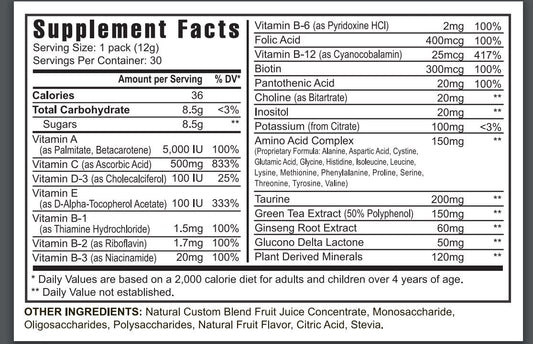 Youngevity Rebound FX On-The-Go Pouches Citrus Punch being poured for quick hydration