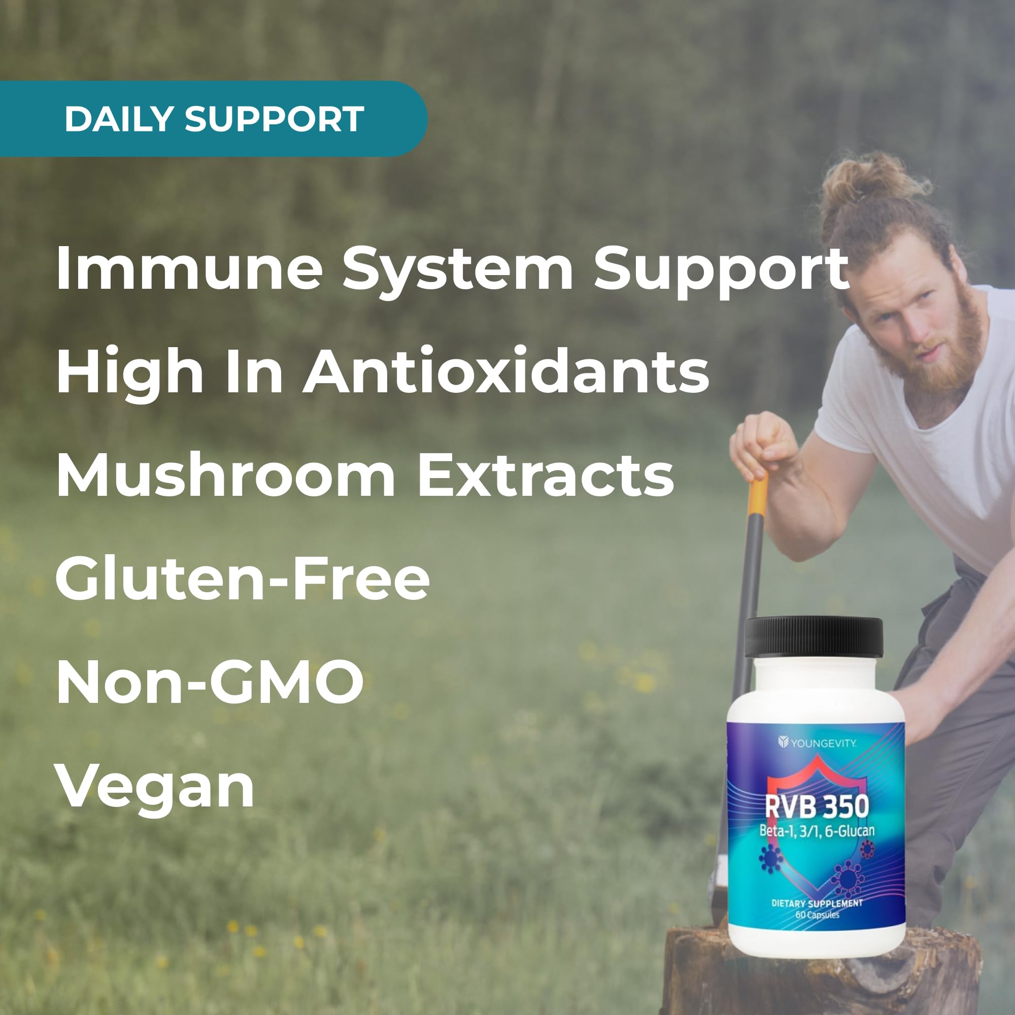 Vegan capsules image showing plant-based supplement for everyday vitality