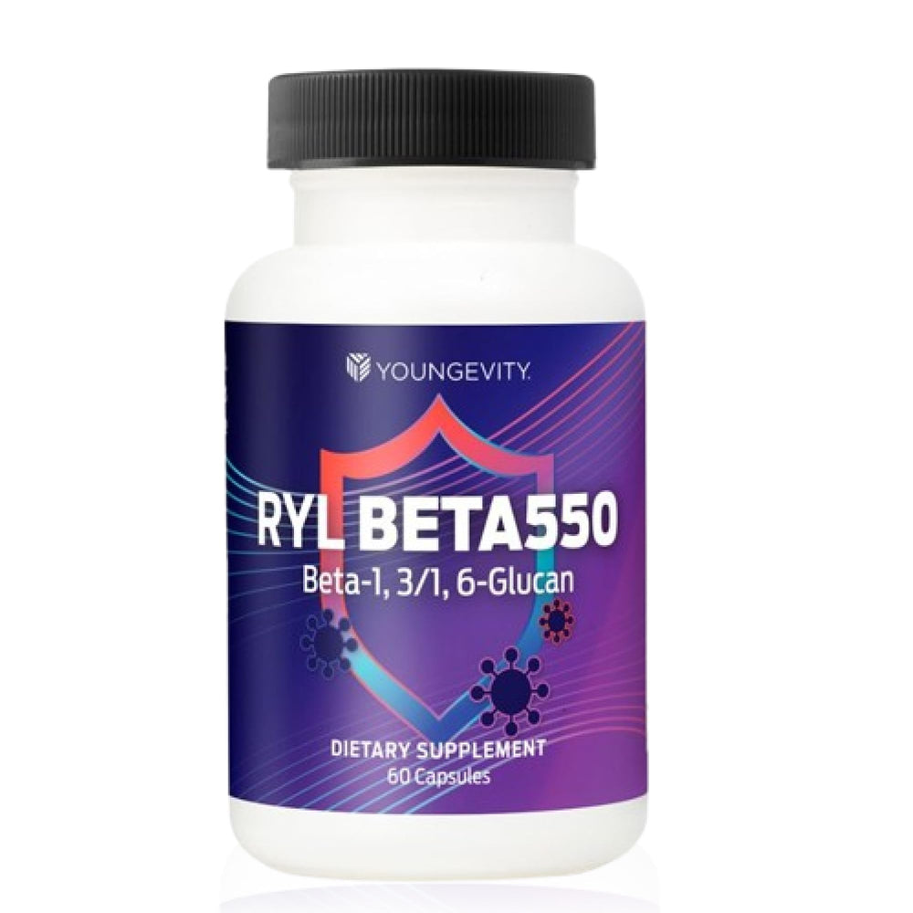 Youngevity RYL Beta550 bottle front for easy daily immune support