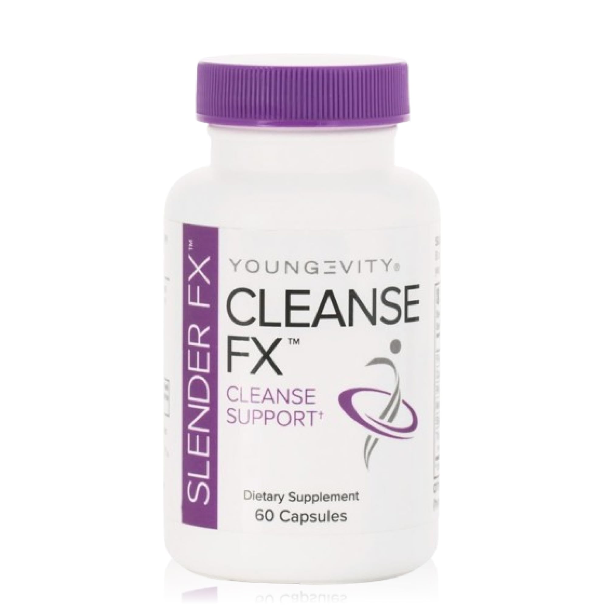 Youngevity Slender Fx Cleanse Fx bottle front showing herbal blend for gentle support