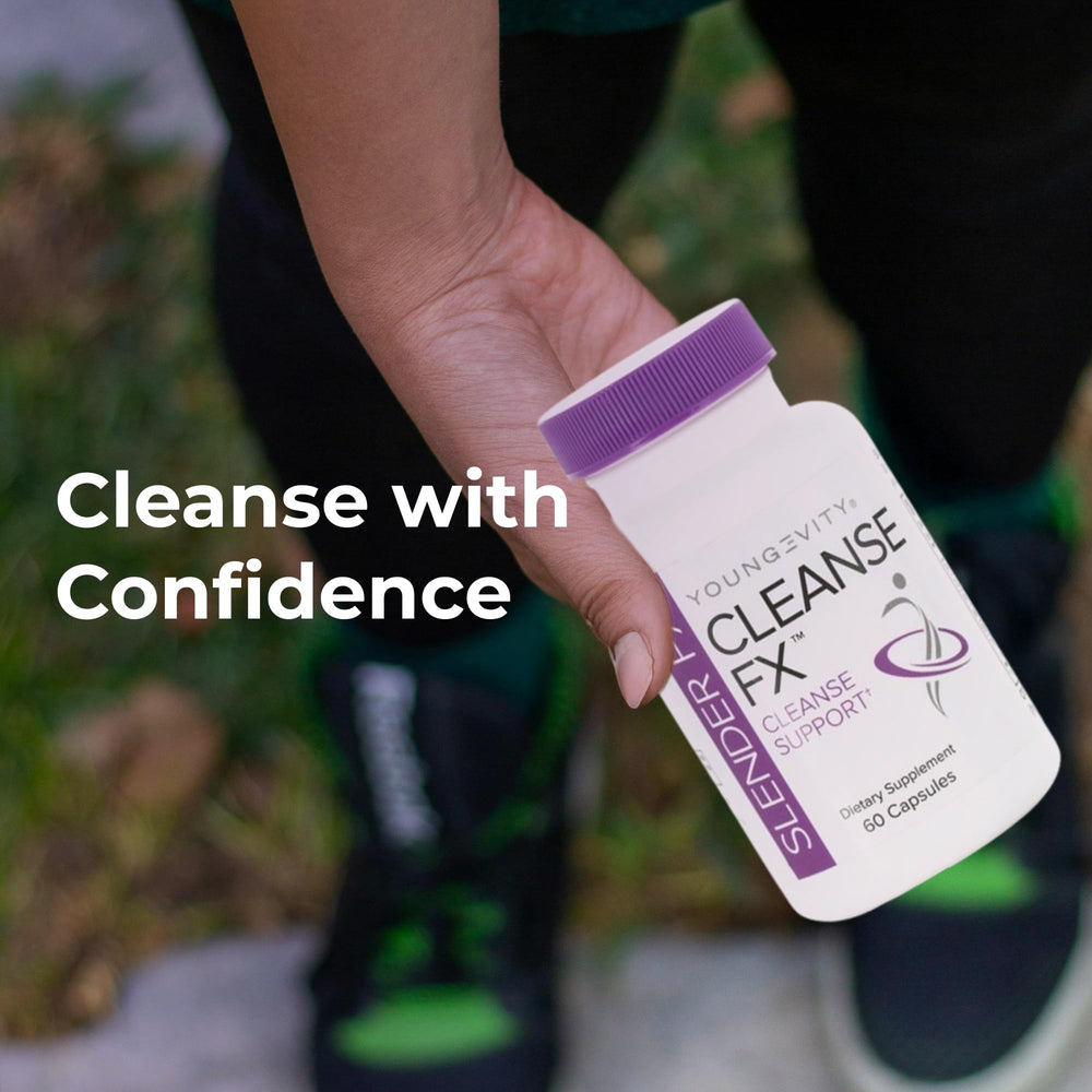 Youngevity Slender Fx Cleanse Fx rhubarb root segment for natural cleansing notes