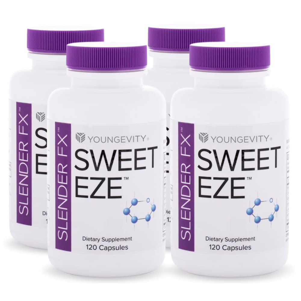 Youngevity Slender FX Sweet EZE 4-pack bottle front for convenient bulk purchase