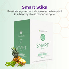 Youngevity Smart stick-pack close-up emphasizes portable caffeine