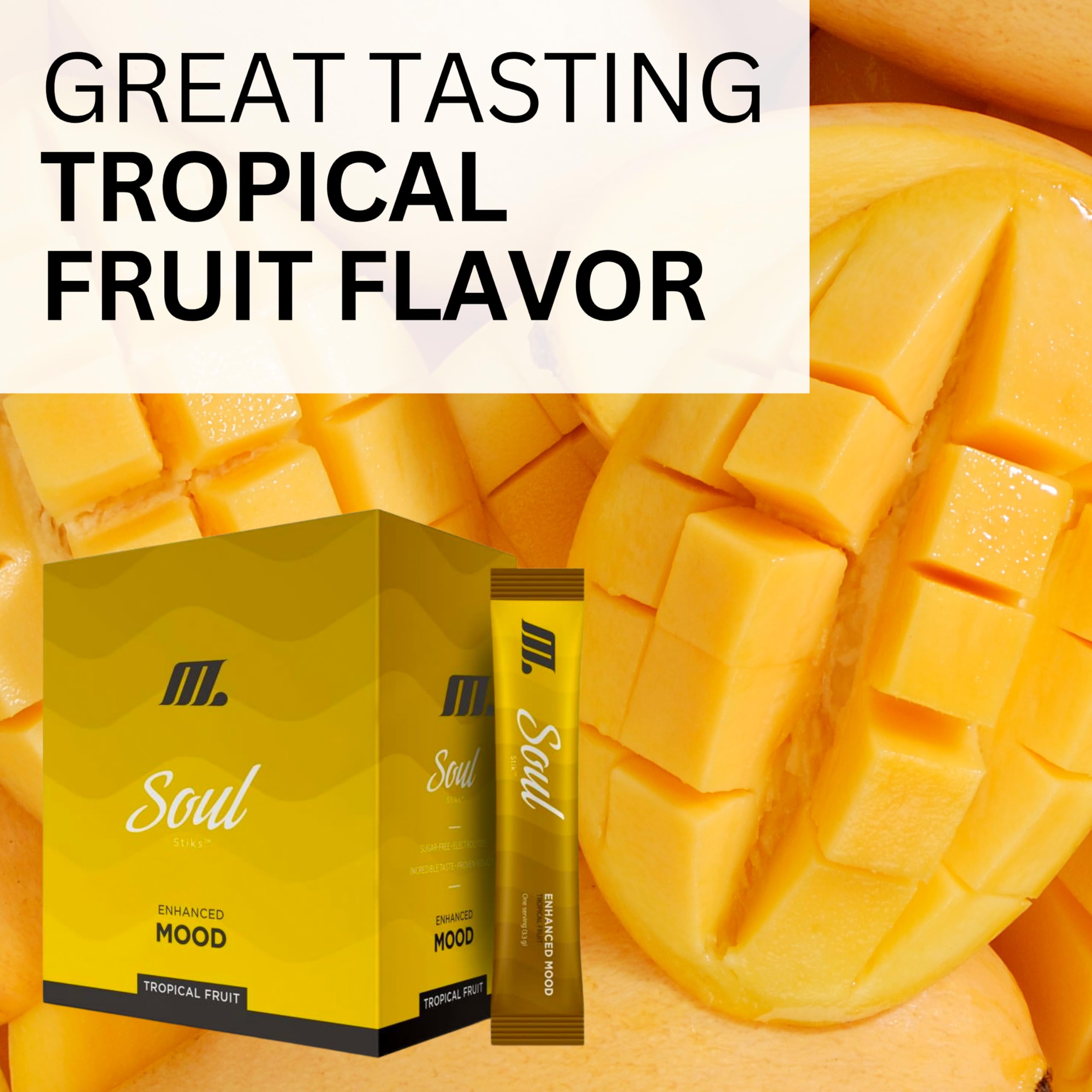 Youngevity Soul Mood Enhancer packaging and sticks designed for travel.