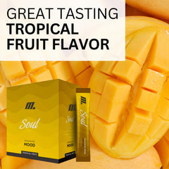 Youngevity Soul Mood Enhancer packaging and sticks designed for travel.