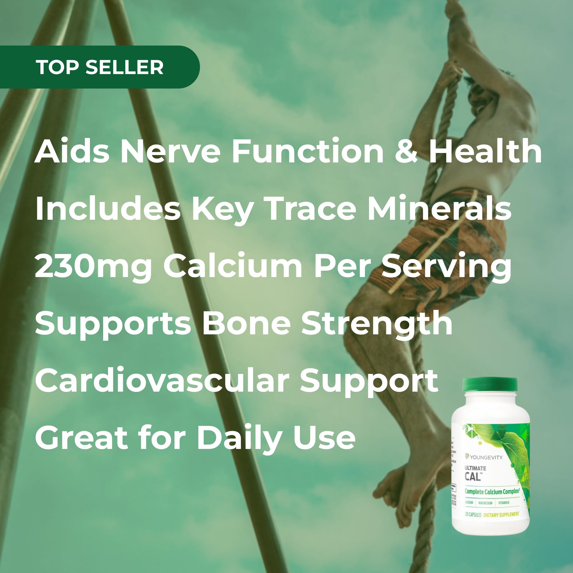 Youngevity Ultimate CAL label highlights D-3, magnesium, zinc, boron