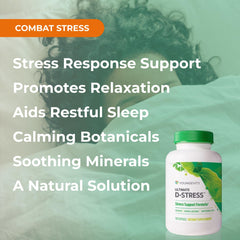 Youngevity Ultimate D-Stress bottle in a calm wellness setting.