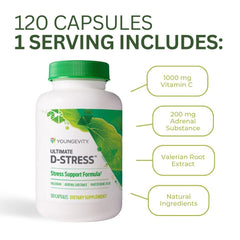 Youngevity Ultimate D-Stress pack of 4 bottles for ongoing use.
