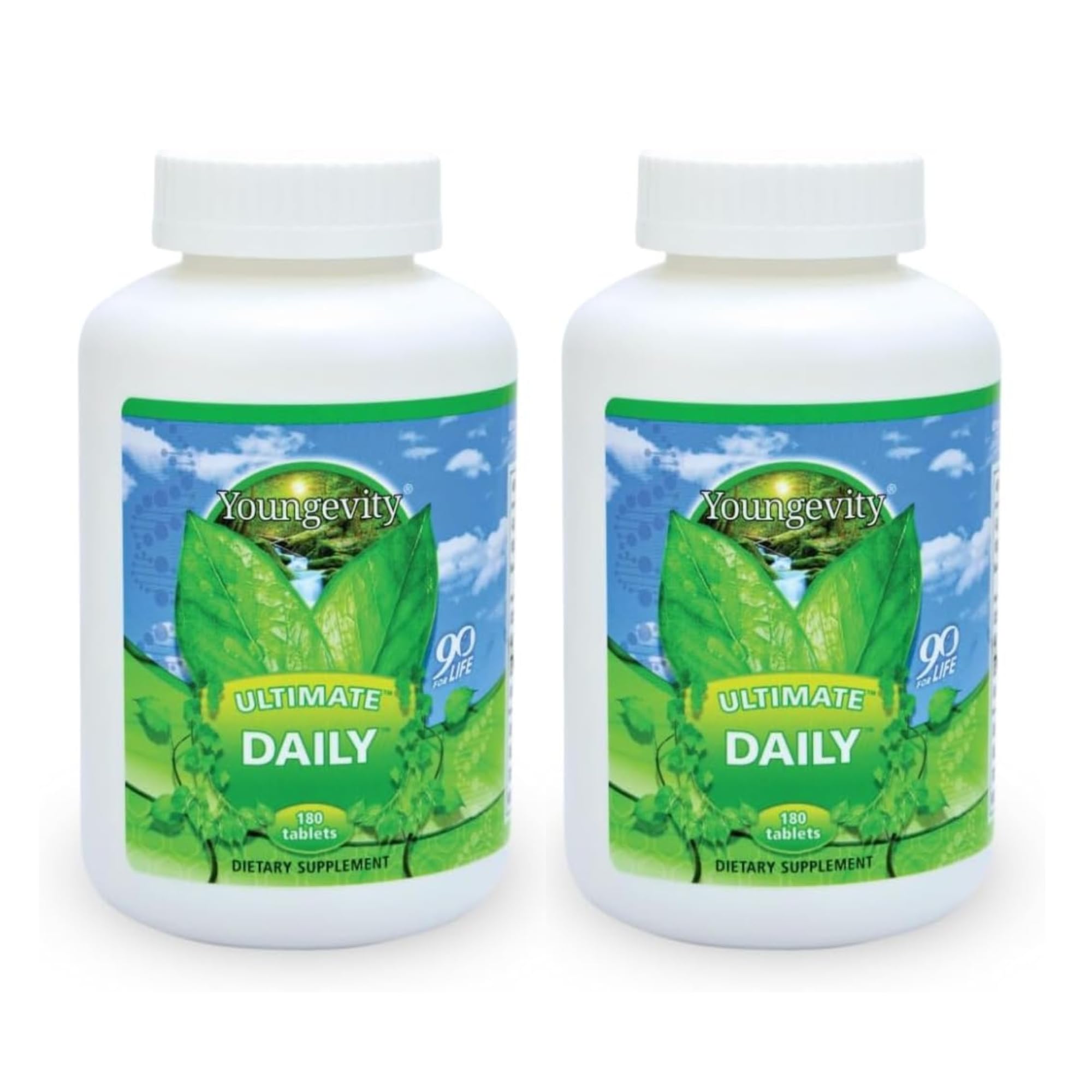 Youngevity Ultimate Daily Capsules bottle front shows complete daily nutrition.