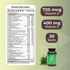 Youngevity Ultimate Daily Classic bottle side view highlights portability for on-the-go nutrition.