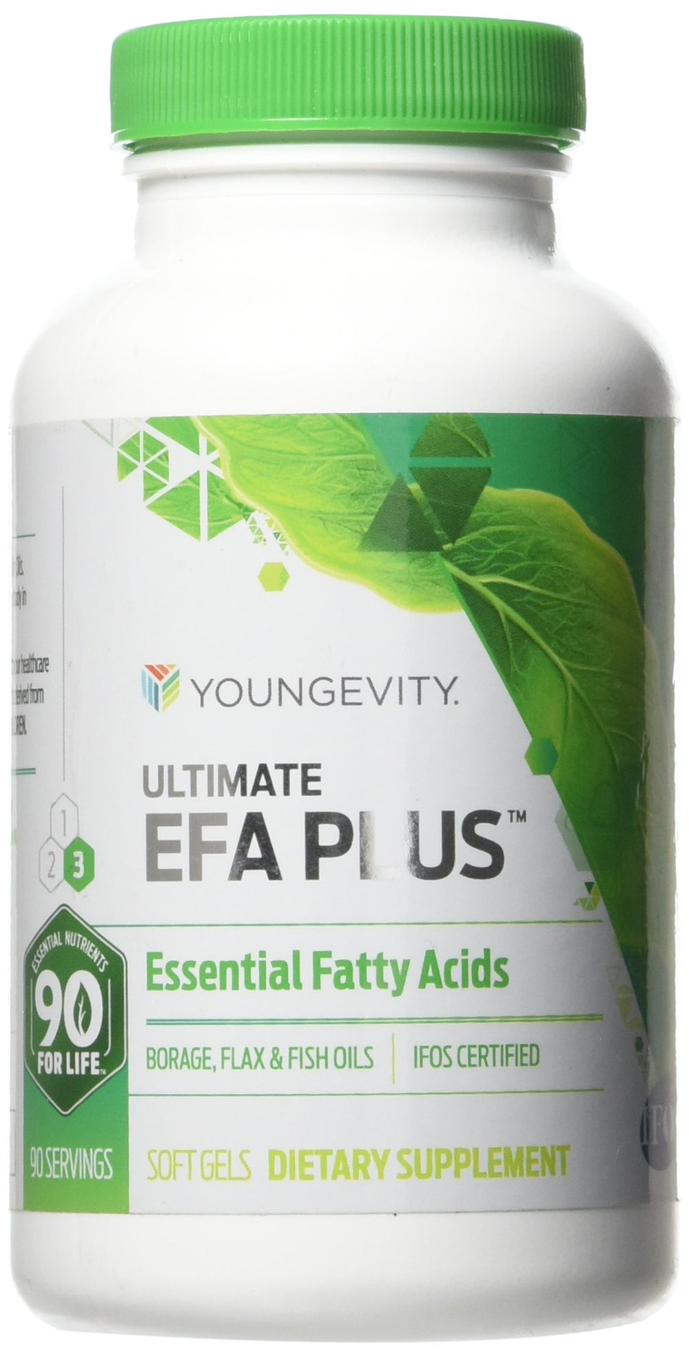 Youngevity Ultimate EFA Plus capsules presented in a daily routine scene for omega support.