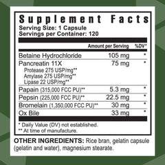 Youngevity Ultimate Enzymes capsules close-up illustrate the Pancreatin and Betaine HCl blend for digestion.