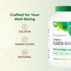 Youngevity Ultimate Gluco Gel packaging close shot conveys trust and quality