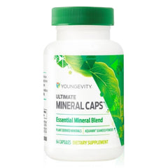 Youngevity Ultimate Mineral Caps bottle front—daily mineral support.