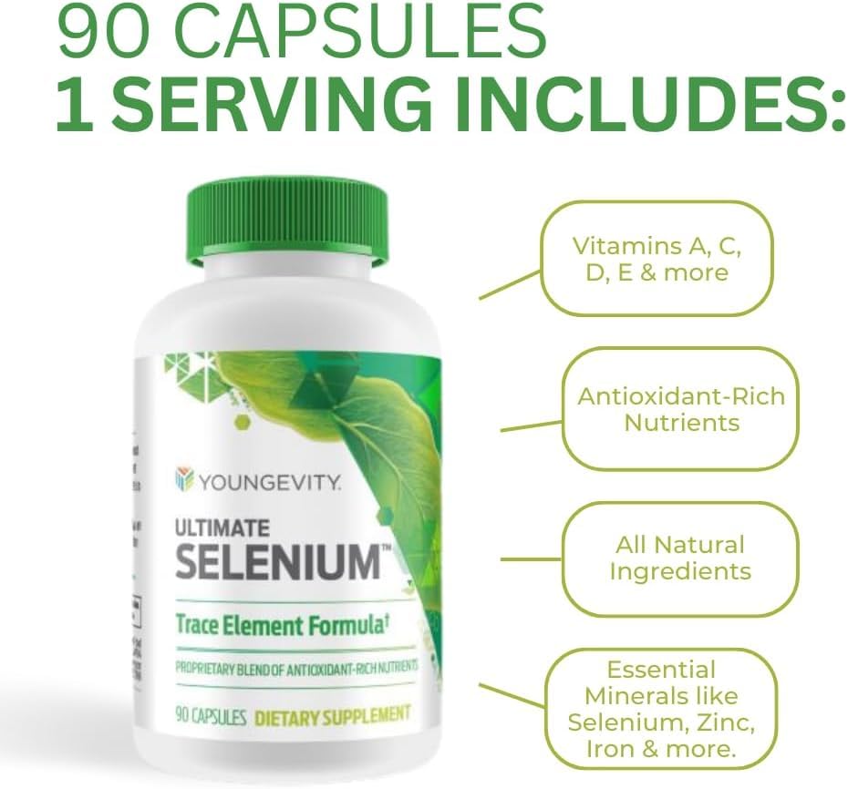 Youngevity Ultimate Selenium capsules close-up for daily mineral intake