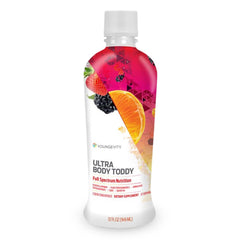 Youngevity Ultra Body Toddy bottle offers a comprehensive daily wellness profile.