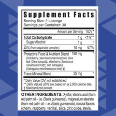 Closeup of Zinc Fx chewables with a tangy, delicious flavor.