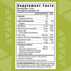 Youngevity ZRadical Fucoidan bottle back label highlights cofactors like Vitamin C and B vitamins for daily support