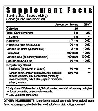 Youngevity ZRadical powder dissolving in water for convenient daily supplementation.
