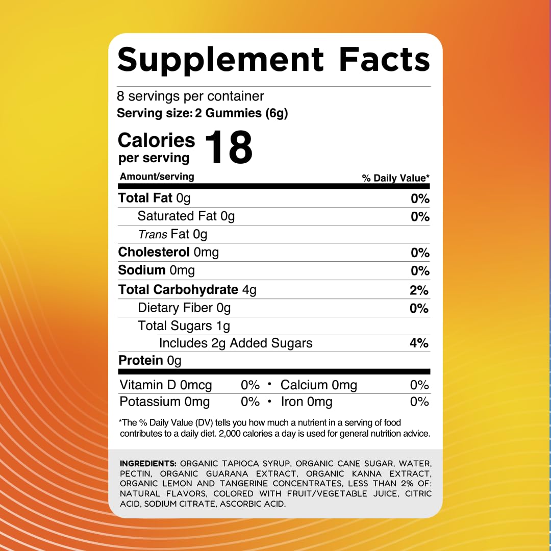 Youphoria gummies label highlights gluten-free and clean ingredients for mindful snacking.