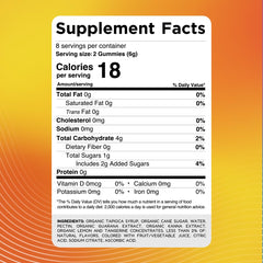 Youphoria gummies label highlights gluten-free and clean ingredients for mindful snacking.