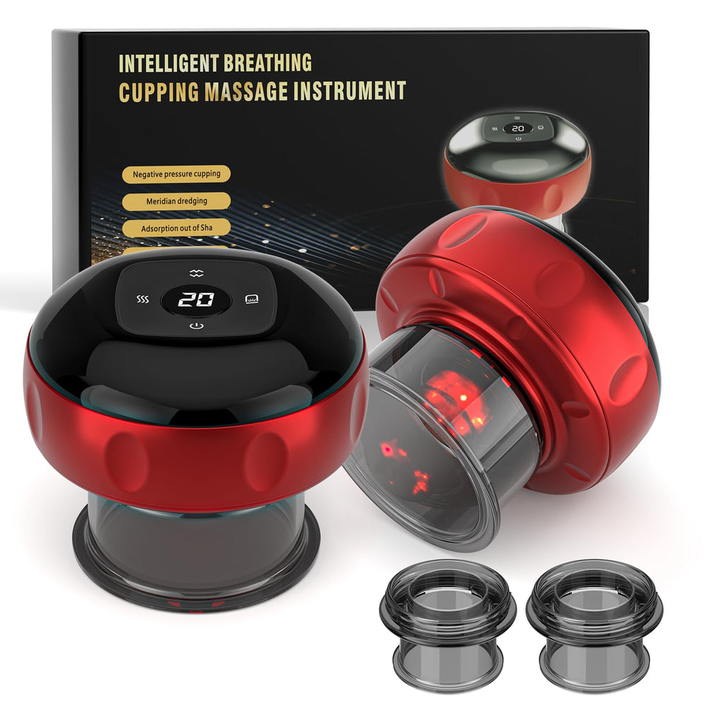 Youtelit 5-in-1 cupping device in use for targeted muscle relief.