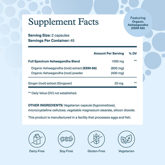Youtheory Ashwagandha with KSM-66 extract highlighting potency and quality.