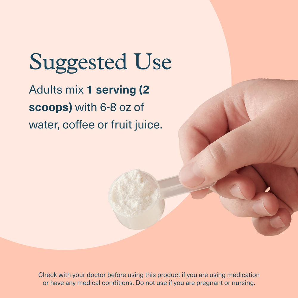 Youtheory collagen powder added to coffee showing versatile beverage option