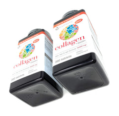 Youtheory collagen tablets closeup on capsules displaying well-formed tablets.