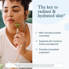 Youtheory Hyaluronic Plus ceramides support moisture retention for smoother skin.