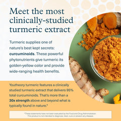 Youtheory Turmeric Extra Strength pour scene shows simple two-capsule daily dose.