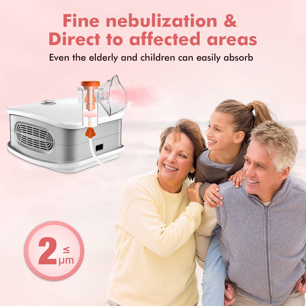 YOUXTU nebulizer mist close-up showing fine particles for easy inhalation