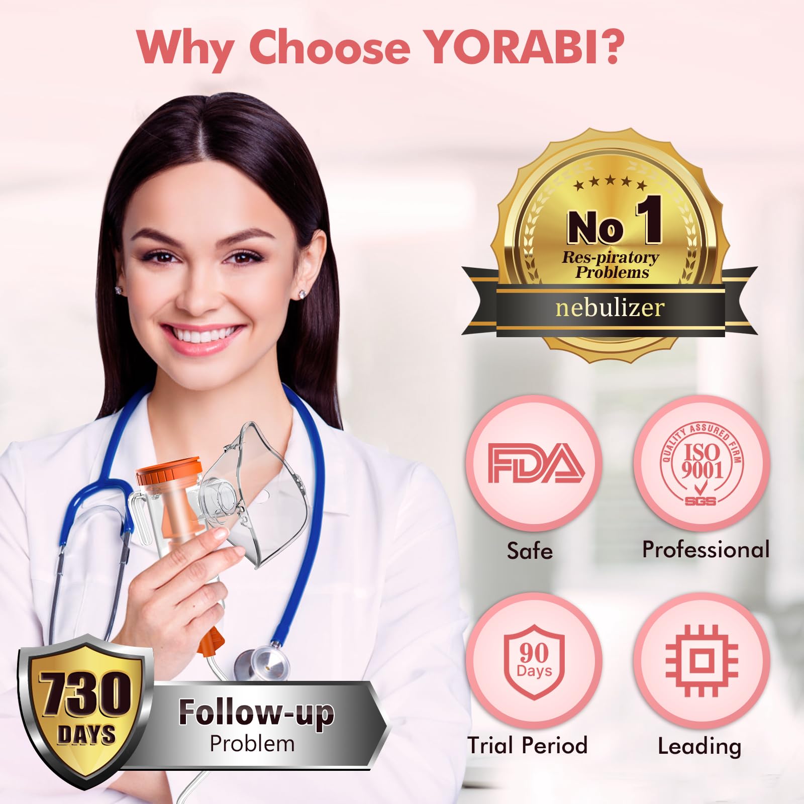 YOUXTU nebulizer silent operation keeps quiet use during rest